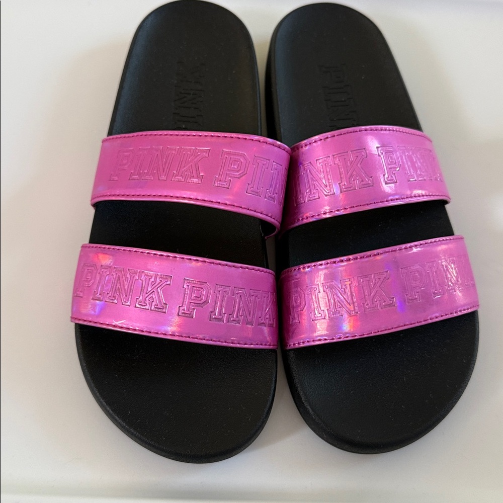 VS Pink Holographic slides